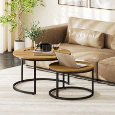2 Pcs Stacking Coffee Table