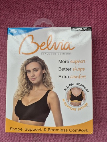 Belvia seamless bra black - bra,