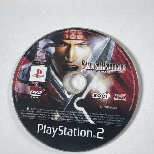 Samurai warriors ps2 disc - warriors,