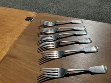 Vintage EPNS large Forks X6