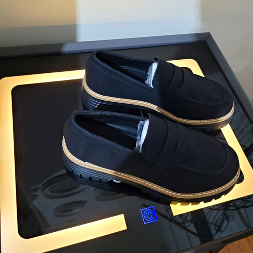Men black suede slip - men’s,