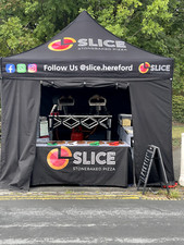 Gazebo based Pop Up Pizza business, 3 metre x 3 metre, easily rebranded