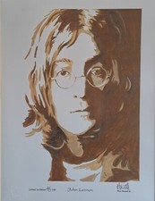 "JOHN LENNON" Signed First Edition Print  by Paul Howell 45/150