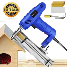Electric 2 in 1 Nail Gun Carpet Stapler Upholstery Staple Heavy Duty Woodworking