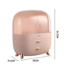 Large Cosmetic Organizer Box Desktop Make-up Holder Display Storage Drawers Case