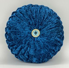 Round Crush Velvet Cushions