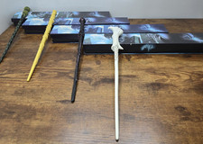 Magic Wand Bundle Of 4 In Display Boxes Harry Potter Theme Role Play Cosplay