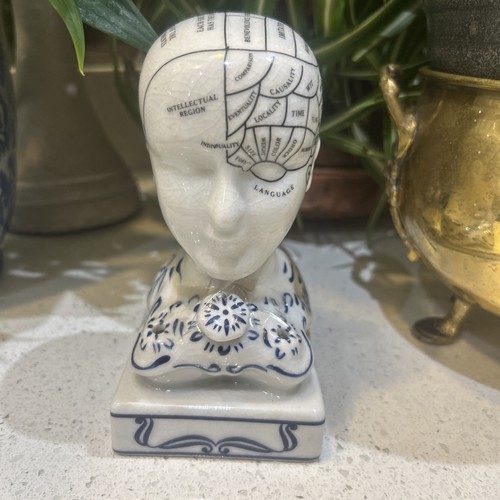 Pottery phrenology cracked - pottery,