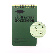 Waterproof Notebook 4x6 Pocket