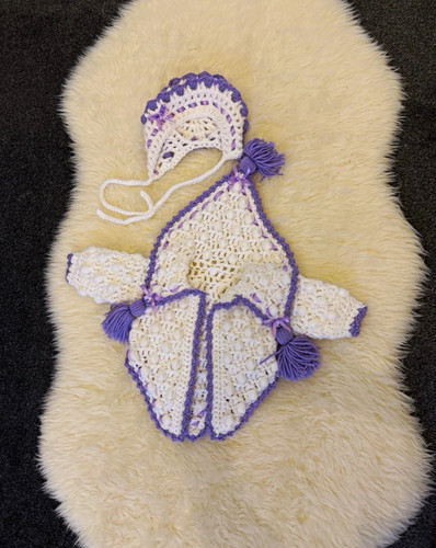 Handmade crochet bonnet - handmade,