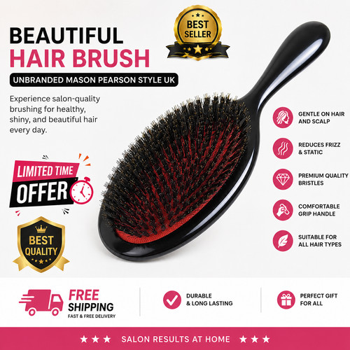 Beautiful hair brush - hair,