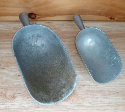 Vintage aluminum grain flour - vintage,