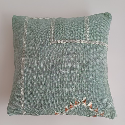 Moroccan cactus silk cushion - moroccan,