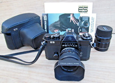 Vintage ASAHI PENTAX ES 35 mm Film Camera with TAKUMAR 1:2/35 & 1:1.8/55 Lenses