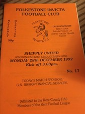 Folkestone Invicta v Sheppey