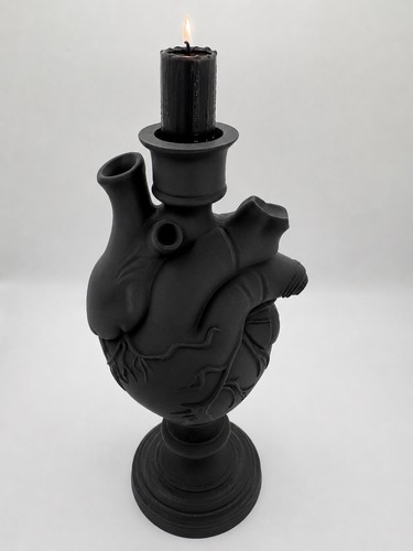 Gothic anatomical heart candle - anatomical,