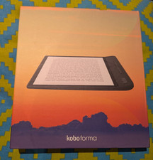 Rakuten Kobo Forma 8GB E-Ink 8" E-Book Reader Black N782 Boxed with Case Bundle