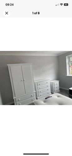 White piece bedrom set - 3,