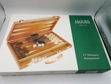 Jaques of London 15' mahagony backgammon set. 