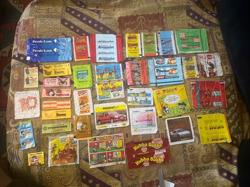 Vintage bubble gum wrappers - vintage, &
