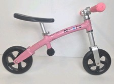 Micro Scooter Balance Bike Pink Adjustable 3in1 Can Turn Into Scooter 