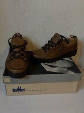 Lomer Handmade Waterproof Brown Leather Shoes Size UK 7 EU 41 Made In Italy