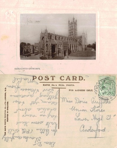 Vintage postcard gloucester - postcard,