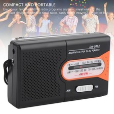 Portable Radio AM FM Battery Operated Pocket Transistor Radio With Speaker And