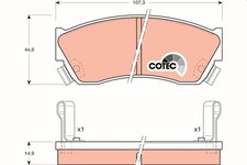 Front TRW-OE GDB883 Brake Pad