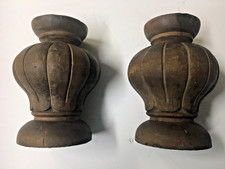 ANTIQUE SALVAGE PAIR WOOD