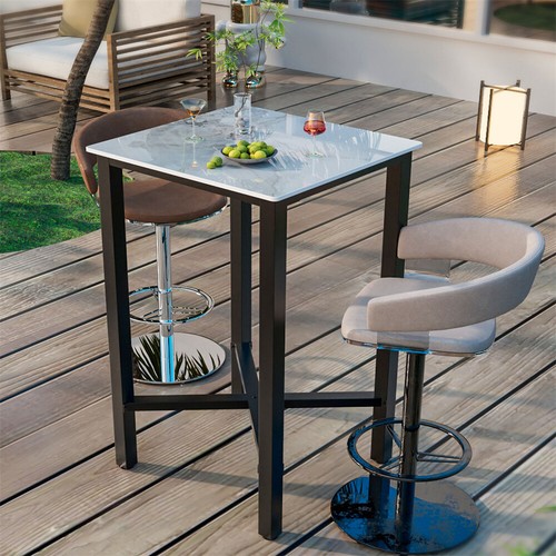 Marble bar table - tall, kitchen