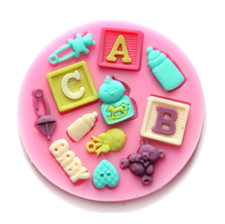 Baby shower feet silicone - shower,