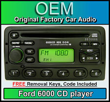 Ford Transit CD player, Ford 6000 car stereo with radio removal keys and code