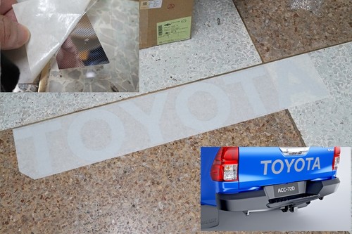 Genuine tail gate mark - gate, chrome