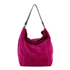Real Leather Suede Hobo Woman Lady Medium Shoulder Commuting handbag