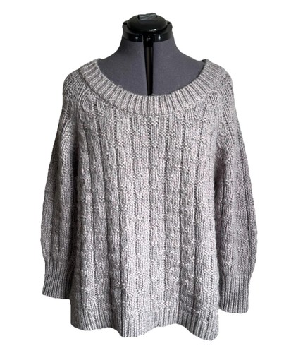 Poetry grey mohair blend - grey, boxy