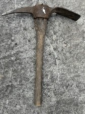 Vintage Pick Axe Head Wooden With Vintage Axe 70s/80a