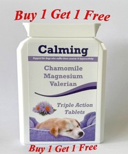 Dog calming tablets, calm Down Your Anxious or Energetic Dog, travel tablets