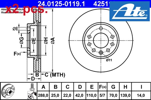 Pcs front rear brake disc - /,