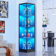 4 Tier Corner Display Cabinet