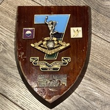 Vintage Australia Army 7 Signal Regiment Wooden Wall Plaque