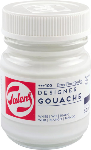 Talens white gouache - talens, paint