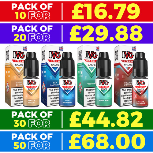 Ivg intense nic salt liquid - ivg,