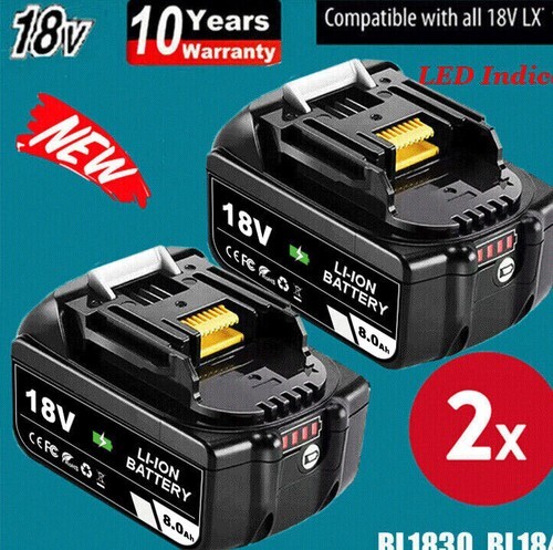For makita 18v 0ah lxt - 2x, 8.0ah