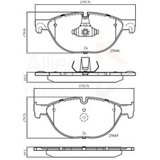 Brake Pads Set For BMW 5