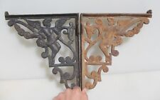 Victorian Iron Cistern Shelf Brackets Holders Shelve Old Antique Cherubs 1899