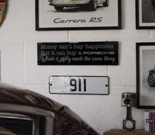 Porsche Quote Engraved Acrylic