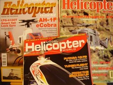 MIXED JOB LOT X 8 MODEL HELICOPTER WORLD & RC ROTOR WORLD MODEL MAGAZINES