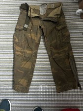 Abercrombie & Fitch Camouflage Paratrooper Style Military Cargo Trousers. Size L