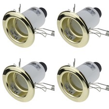 4x Click MV010 Brass 240v 40w